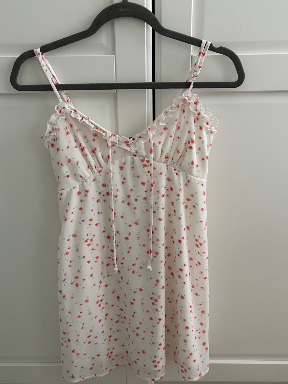 WILD FABLE Women's White Floral Slip Dress